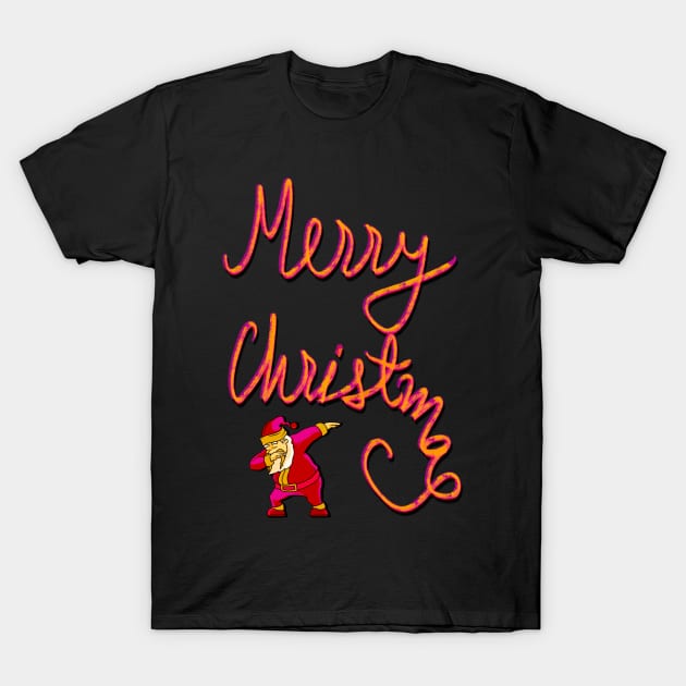 Merry Christmas - Dabbing Santa Claus T-Shirt by ak3shay